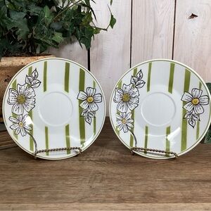 Mikasa Cera Stone Poppy 6.5 inch Replacement Saucer Set 3159-M